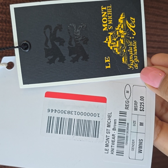 Brown Ribbed Women's Sweater - Picture 4 of 9